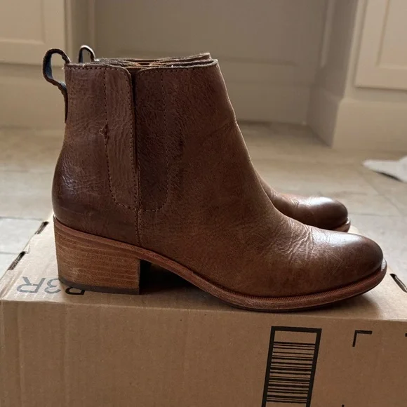 Kork-Ease Tan Leather Ankle Booties - Picture 3 of 8